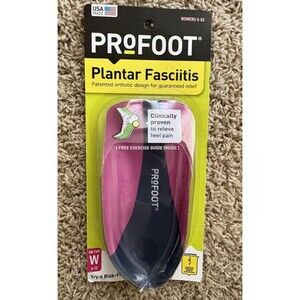 Profoot Plantar Fasciitis Arch Supports Inserts Shoes WOMEN 1 pair Size 6-10